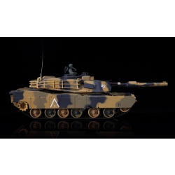 Czołg zdalnie sterowany ASG/IR/dźwięk 1:24 U.S. M1A2 Abrams RTR 2.4Ghz - Heng Long 3816